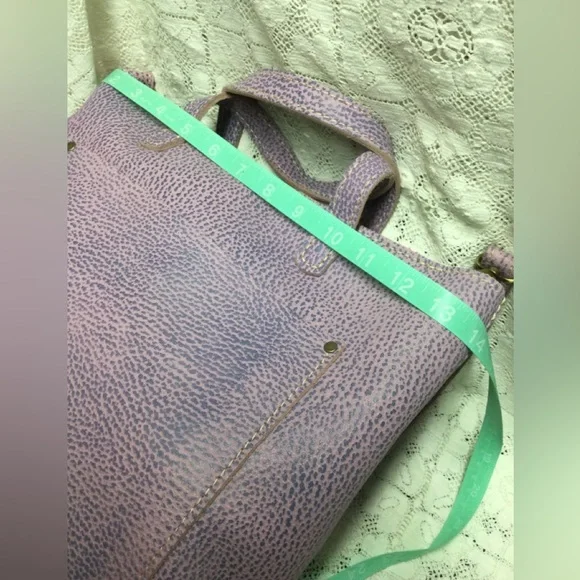 Portland Leather Goods Medium Crossbody Bag. Lilac - Picture 15 of 15